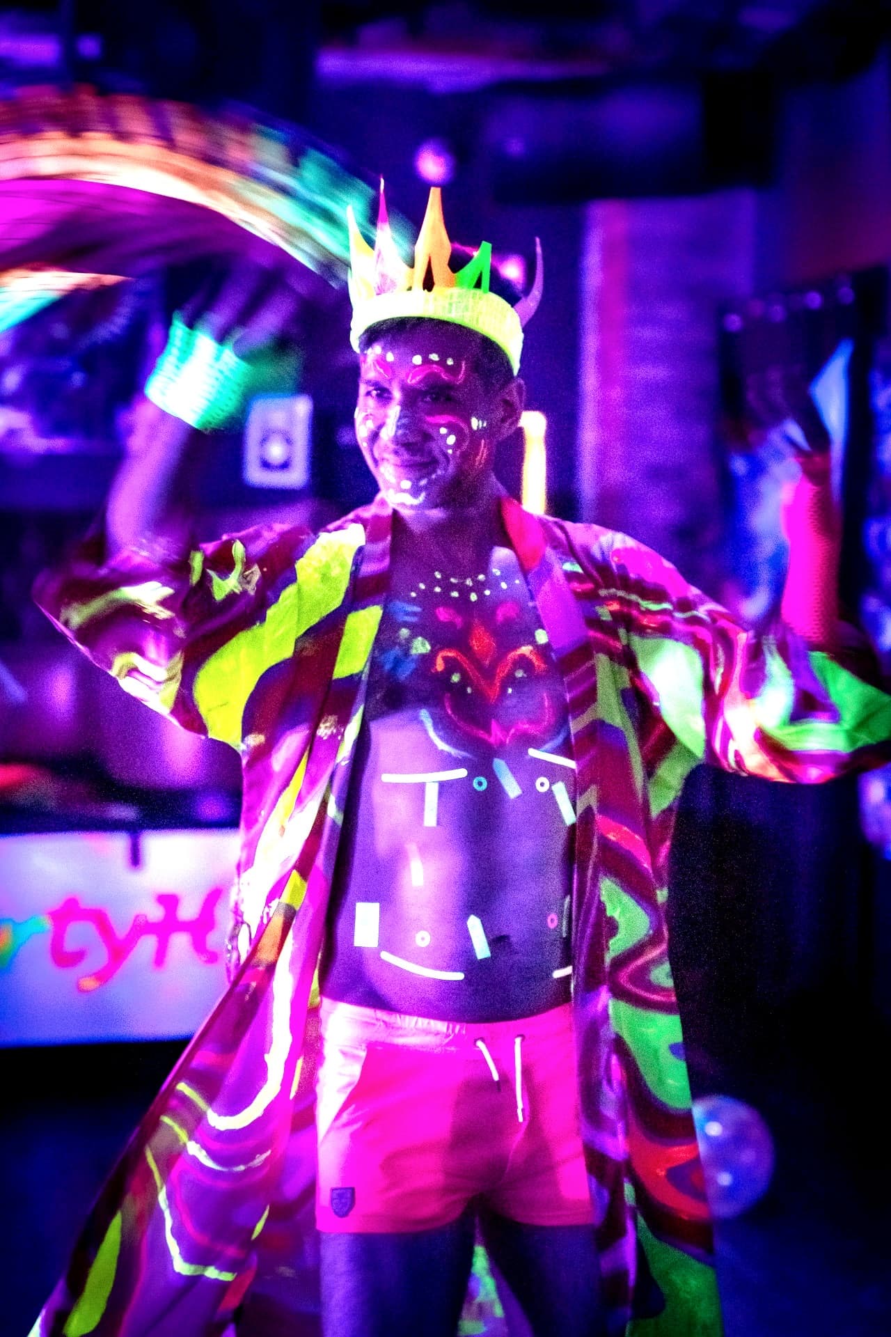 The psychedelic Neon Jester